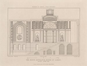 Der Königseintritt, House of Lords von John Le Keux