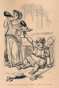 Bacchantengruppe, von einer sehr alten Vase, 1852 von John Leech