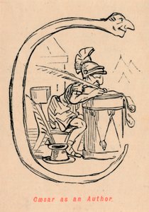 Cäsar als Autor, 1852 von John Leech