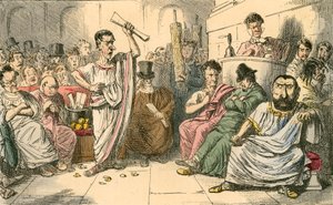 Cicero denunziert Cataline von John Leech