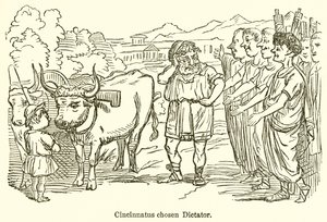 Cincinnatus wird zum Diktator gewählt