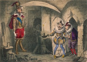 Entdeckung von Guido Fawkes durch Suffolk und Mounteagle, 1850