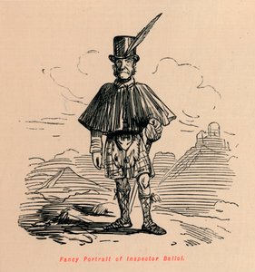 Fantasieporträt von Inspektor Balioi, um 1860 von John Leech