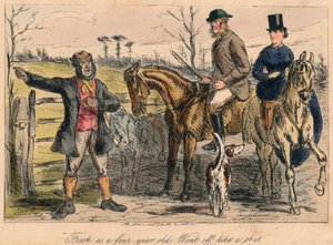 Frisch wie ein Vierjähriger. Ging ab wie ein Schuss, 1865 von John Leech