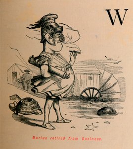 Marius zog sich aus dem Geschäft zurück, 1852 von John Leech