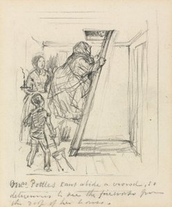 "Mrs. Pottles kann keine Menschenmenge ertragen" von John Leech