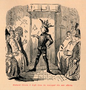 Richard denkt, es ist höchste Zeit, seine eigenen Angelegenheiten zu regeln, ca. 1860 von John Leech