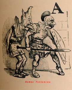 Römische Pantomime, 1852 von John Leech