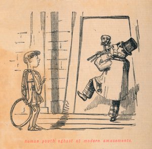 Römischer Jugendlicher entsetzt über moderne Vergnügungen, 1852