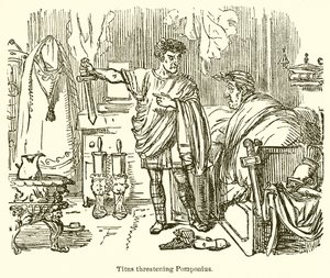 Titus bedroht Pomponius von John Leech
