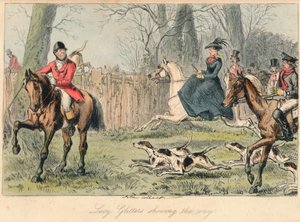Lucy Glitters zeigt den Weg, 1865 von John Leech and Hablot Knight Browne