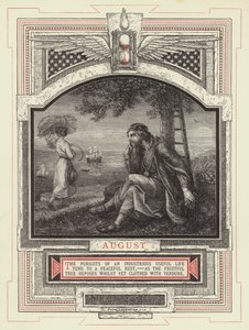 August (Gravur) von John Leighton