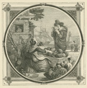 Wie Melonen, Freunde gibt es viele, aber nicht einmal einer von zwanzig ist gut (Gravur) von John Leighton