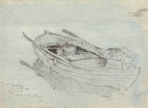 Ein Ruderboot in Twickenham