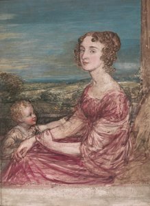Mrs. William Wilberforce und Kind von John Linnell