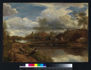 Der Fluss Kennet, in der Nähe von Newbury, 1815 von John Linnell