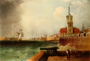 Flut unterhalb der Batterie, Portsmouth Harbour, 1846, 1942