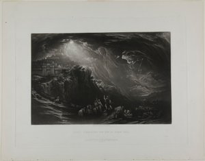 Josua befiehlt der Sonne stillzustehen, aus Illustrationen der Bibel von John Martin