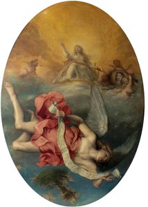 Astraea kehrt zur Erde zurück (Die Apotheose von Karl II.) von John Michael Wright