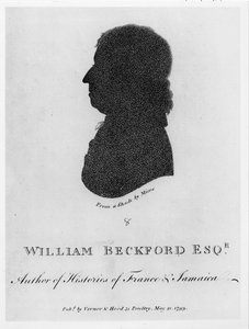 William Beckford Esq. (gest. 1799) Autor von Geschichten über Frankreich und Jamaika, aus einem Schattenriss, veröffentlicht von Vernor und Hood, 1799