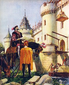 König Franz I. von Frankreich beaufsichtigt den Bau von Schlössern von John Millar Watt