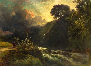 Fluss in Hochwasser von John Milne Donald