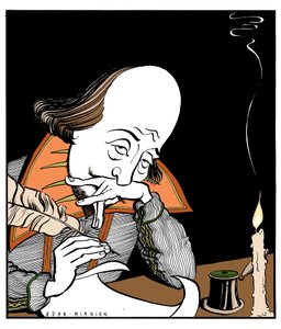 William Shakespeare schreibt ein Stück von John Minnion