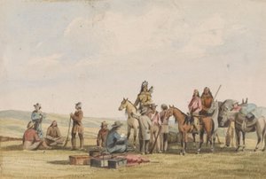 Lieut. Crovers Depesche - Rückkehr von Gouverneur Stevens nach Fort Benton von John Mix Stanley