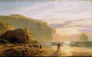 Vor der Küste von Cornwall, oder Trebarwith Strand von John Mogford