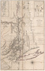 Eine Karte der Provinz New York… von Captain Montresor