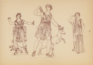 Antikes griechisches Frauenkostüm