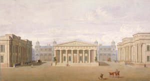 Trafalgar Square, Westminster, London, 1828 von John Nash