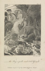 "-der Hirsch wehrt jeden kühnen Angriff ab." von John Neagle