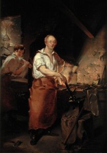 Patrick Lyon in der Schmiede, ca. 1826