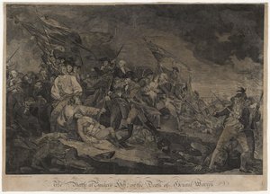 Die Schlacht am Bunker Hill oder Der Tod von General Warren, ca. 1798-1817 (Gravur)