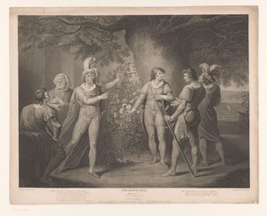 Richard Plantagenet und der Graf von Somerset bei Rosensträuchern