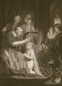 Die Krönung von Heinrich VI., graviert von T. Holloway, Illustration aus David Humes 