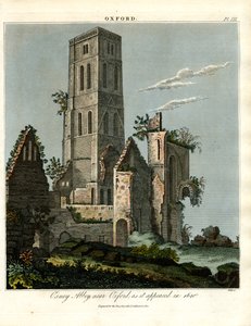 Osney Abbey bei Oxford im Jahr 1650 von John Pass