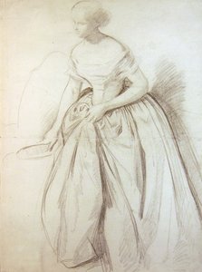 Skizze für eine Brautjungfer für die Hochzeit von Königin Victoria