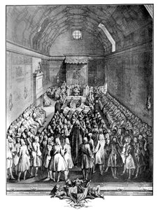 Innenansicht des House of Lords, Westminster, 1742, ca. 1902-1905