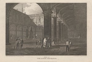 Der Innenhof der Royal Exchange von John Preston Neale