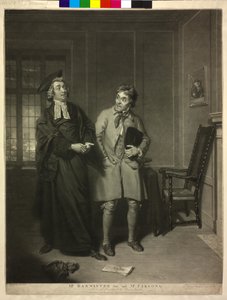 William Parsons als "Schafsgesicht" im Kopf "Der Dorfanwalt" von John Raphael Smith