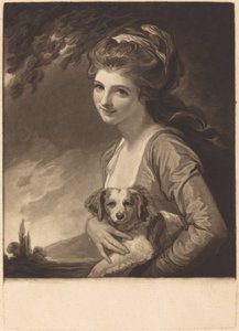 Lady Hamilton als Natur von John Raphael Smith after George Romney