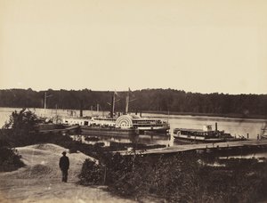 Medizinisches Versorgungsboot Plauter, am Appomattox, Januar 1865