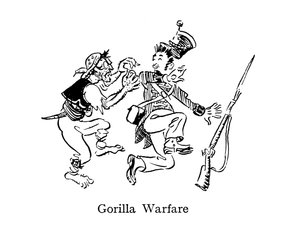 Guerillakrieg, wie er in Spanien und Portugal während der Napoleonischen Kriege praktiziert wurde