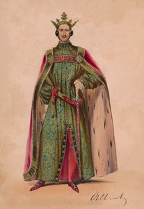 Prinz Albert im Kostüm als Plantagenet-König Edward III für den Bal Costumé
