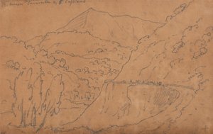 Zwischen Tavernelle und San Casciano von John Robert Cozens