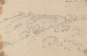 Monte Fiascone von John Robert Cozens