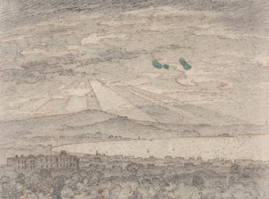 Neapel von Sir William Hamiltons Villa, Portici von John Robert Cozens