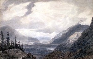Pays de Valais, in der Nähe des Genfersees, um 1776